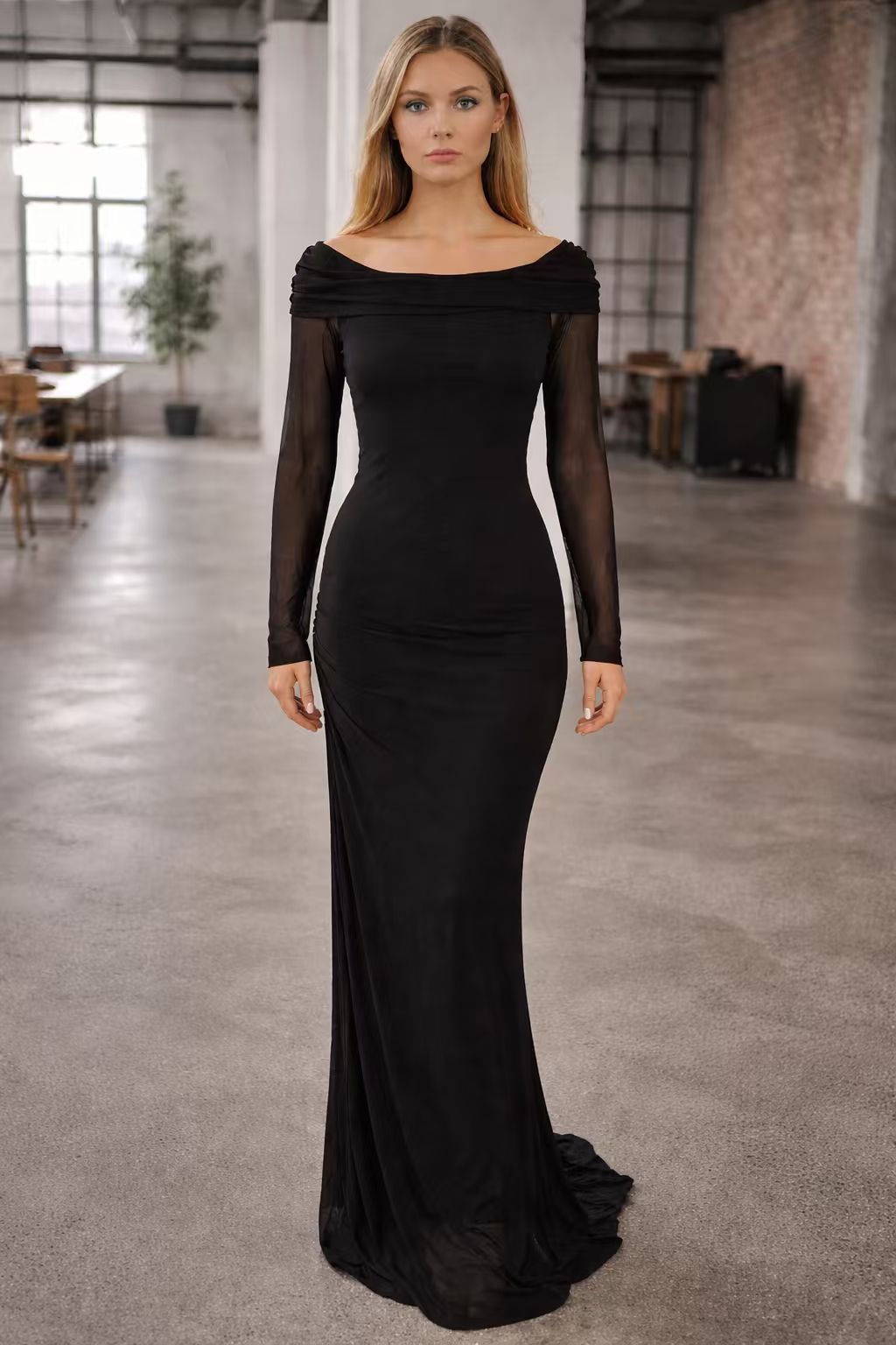 Women's Sleeveless Maxi Dress with Ruffle Details