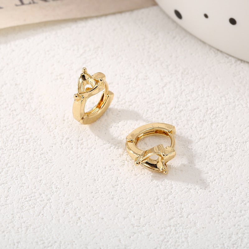 Women's Hoops in Unique, Sculptural Design