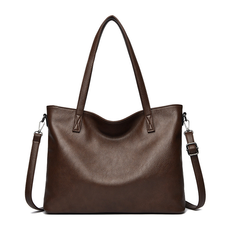 Women's Premium Pebble-Grain Tote Bag