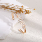Women's Bracelet with Elaborate Infinity Symbol and Sparkling Zirconia