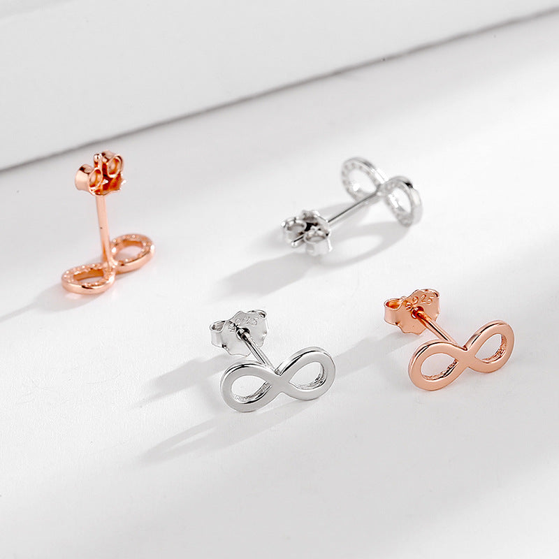 Women's Earrings in Infinity Design made of High-Quality Material