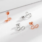 Women's Earrings in Infinity Design made of High-Quality Material