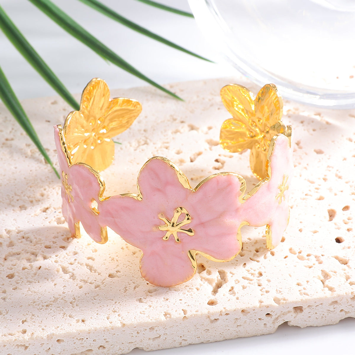 Women's Bangle with Floral Motifs