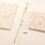 Women's Bracelet with Elegant Heart Design and Fine Link Chain