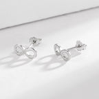 Women's Earrings in Infinity Design made of High-Quality Material