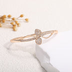 Women's Bracelet with Elaborate Infinity Symbol and Sparkling Zirconia