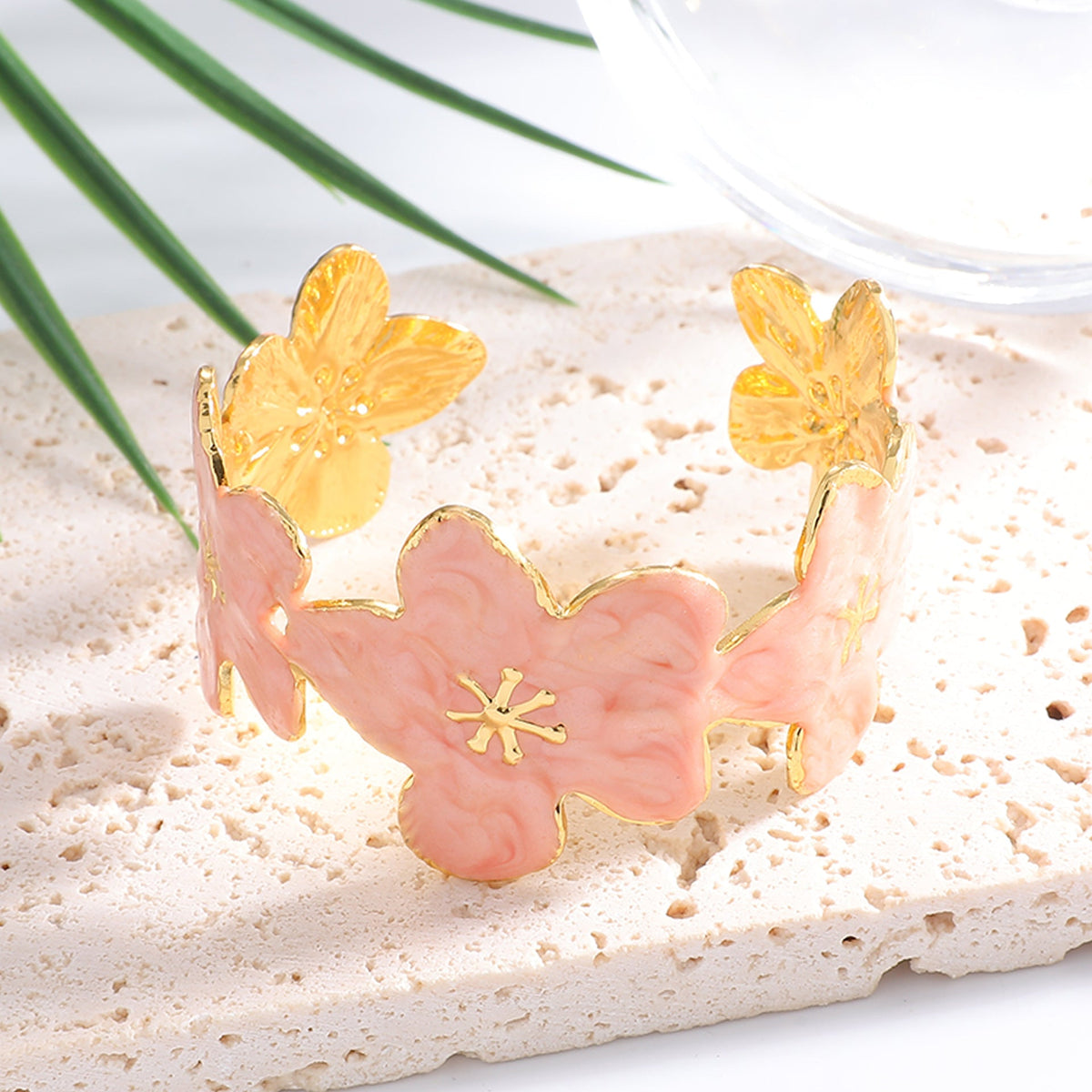Women's Bangle with Floral Motifs