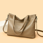 Women's Premium Pebble-Grain Tote Bag