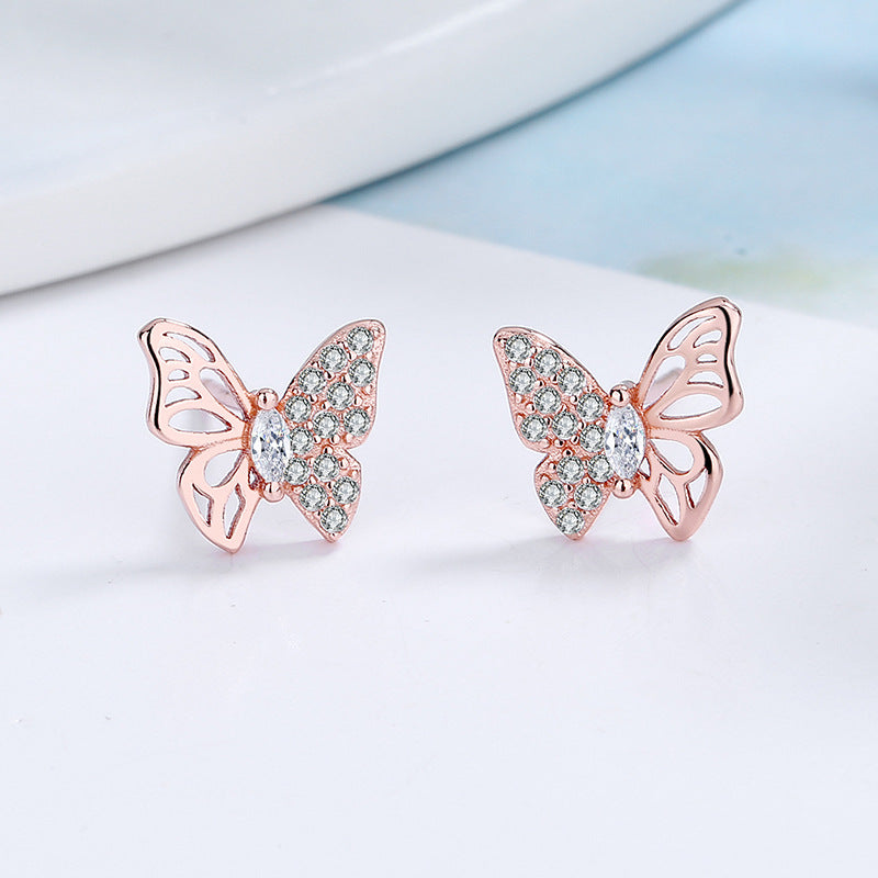 Women's Earrings in an Elegant Butterfly Design