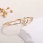 Women's Bracelet with Elaborate Infinity Symbol and Sparkling Zirconia
