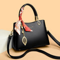Women's Structured Pebbled Leatherette Top-Handle Tote