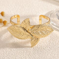 Women's Bangle with Artistic Leaf Design