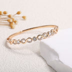 Women's Bracelet with Elaborate Infinity Symbol and Sparkling Zirconia