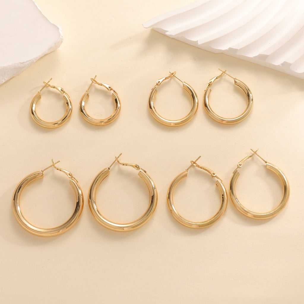 Women's Hoop Earrings made of High-Quality Stainless Steel
