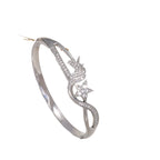 Women's Bracelet with Elaborate Infinity Symbol and Sparkling Zirconia