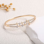 Women's Bracelet with Elaborate Infinity Symbol and Sparkling Zirconia