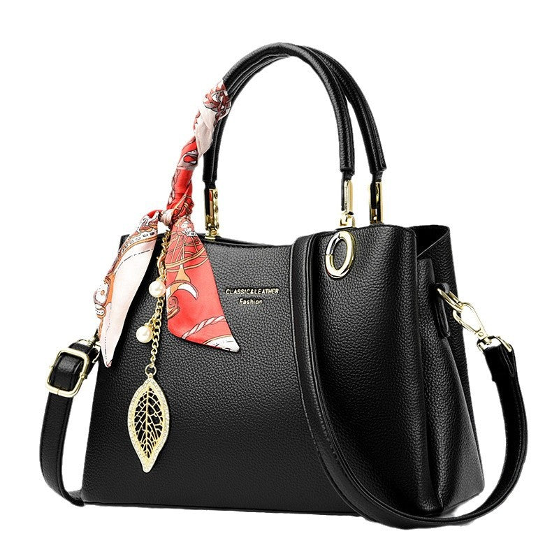 Women's Structured Pebbled Leatherette Top-Handle Tote