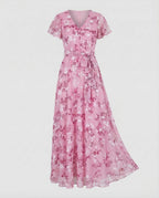 Women's Maxi Dress with Floral Design