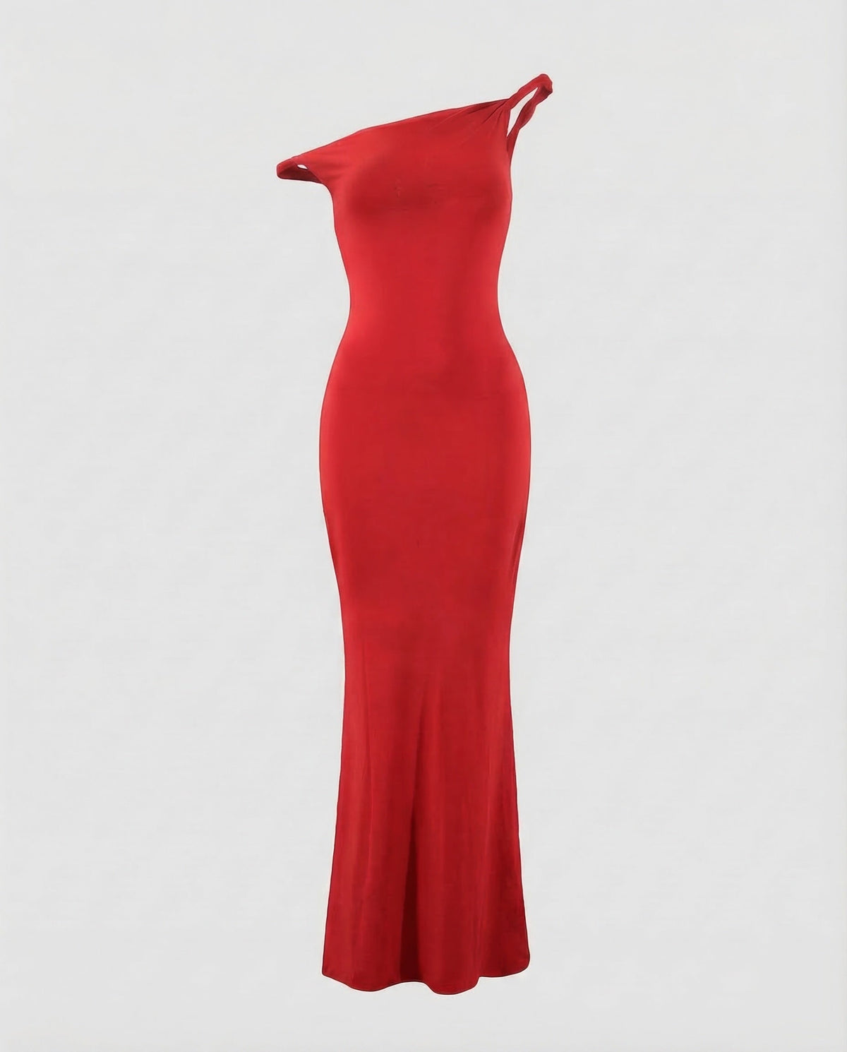 Elegant Evening Dress Asymmetrical in Mermaid Style