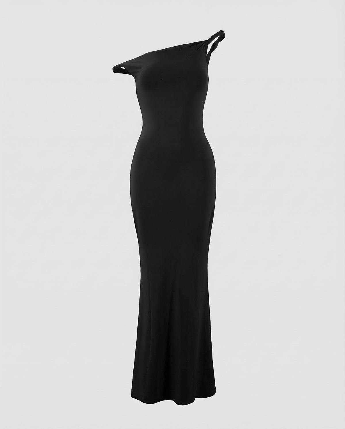 Elegant Evening Dress Asymmetrical in Mermaid Style