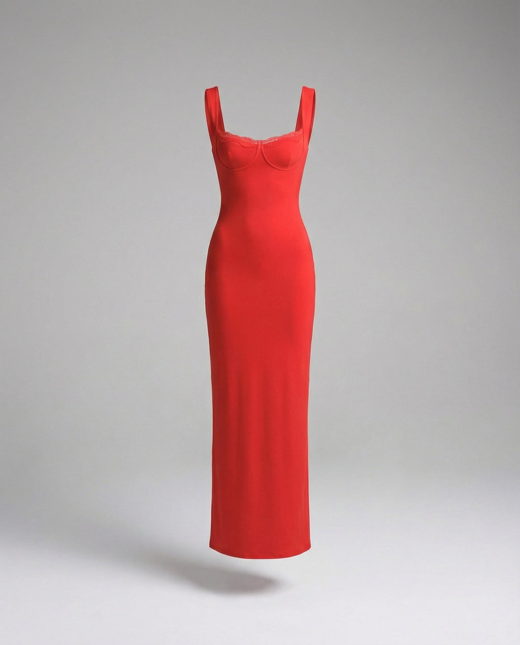 Elegant Midi Dress with Spaghetti Straps