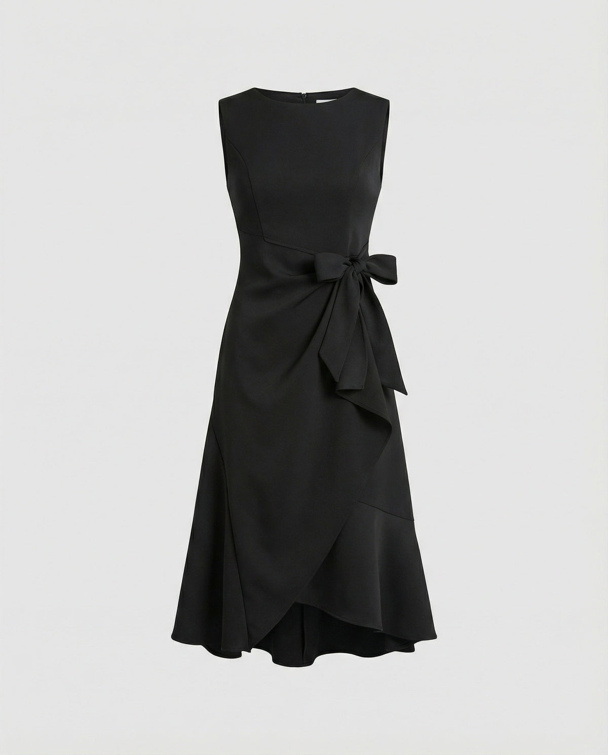 Midi Dress Women Sleeveless with Ruffle
