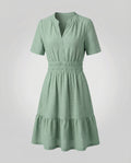 Women's Summer Dress A-Line with Eyelet Embroidery