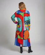 Women's Coat Women's Kimono Style - Back View