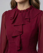 Maxi Dress Summer Ladies Chiffon - Close-Up Detail