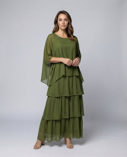 Maxi Dress Summer Ladies Chiffon - Front View