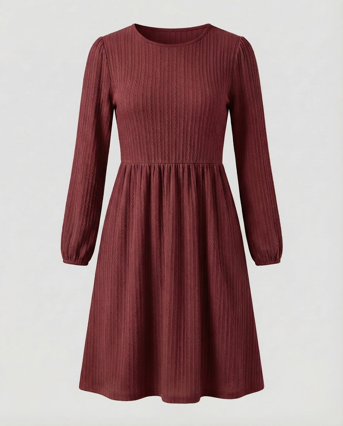 Casual Dress Women Knitted Dress A-Line