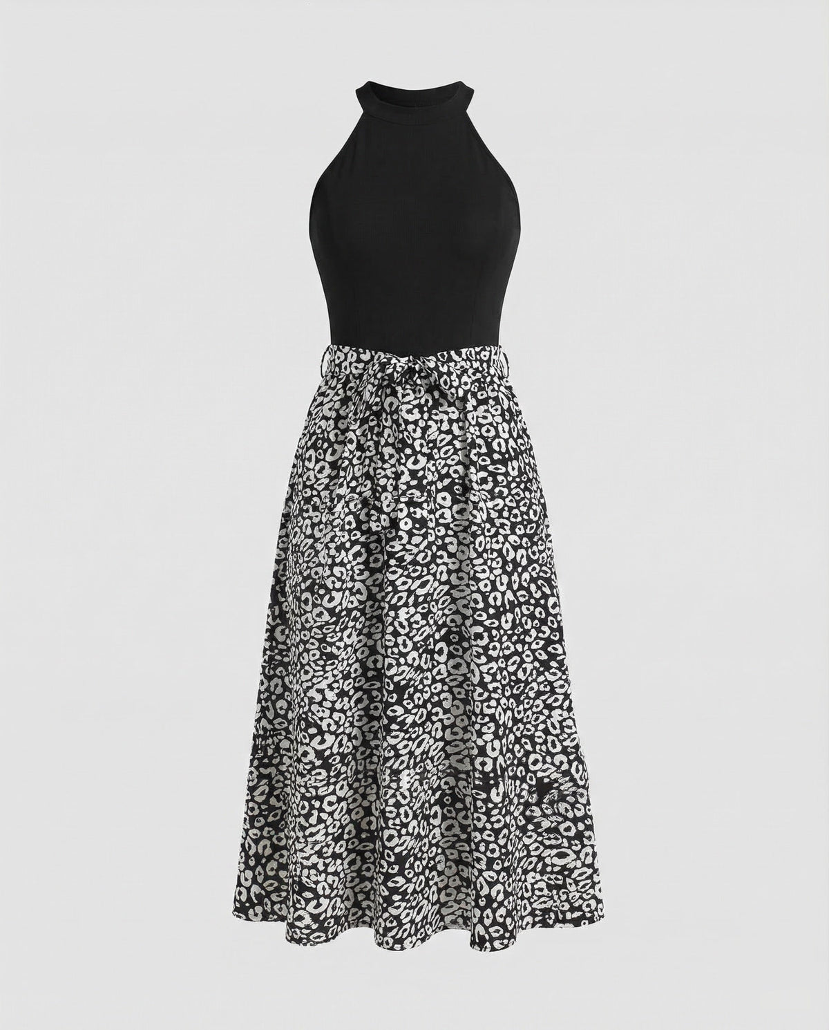Casual Dress Women Halter Midi Dress