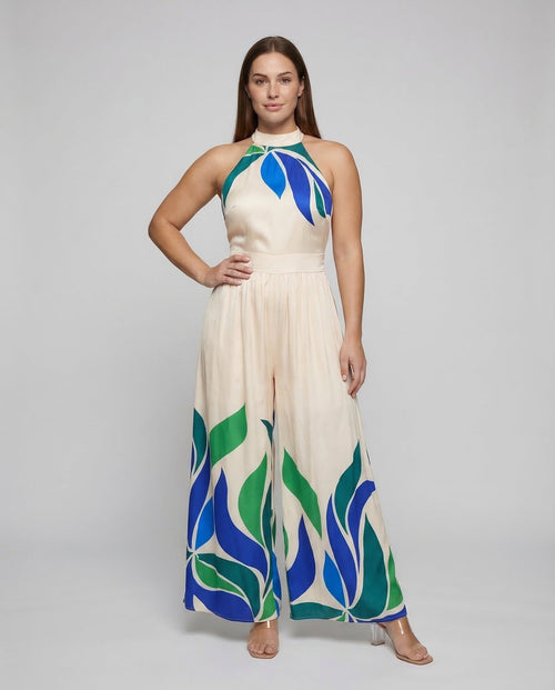 Sleeveless Maxi Dress Women's Stand Collar Gathered Skirt - Front View