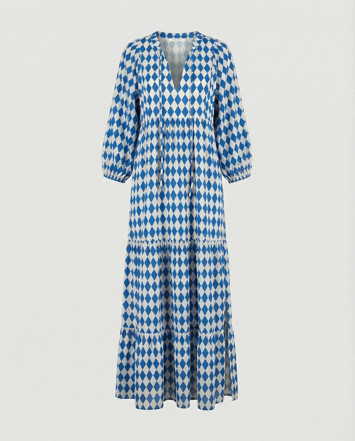 V Neck Dress Geometric Print Women