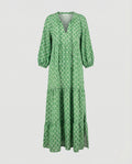 V Neck Dress Geometric Print Women