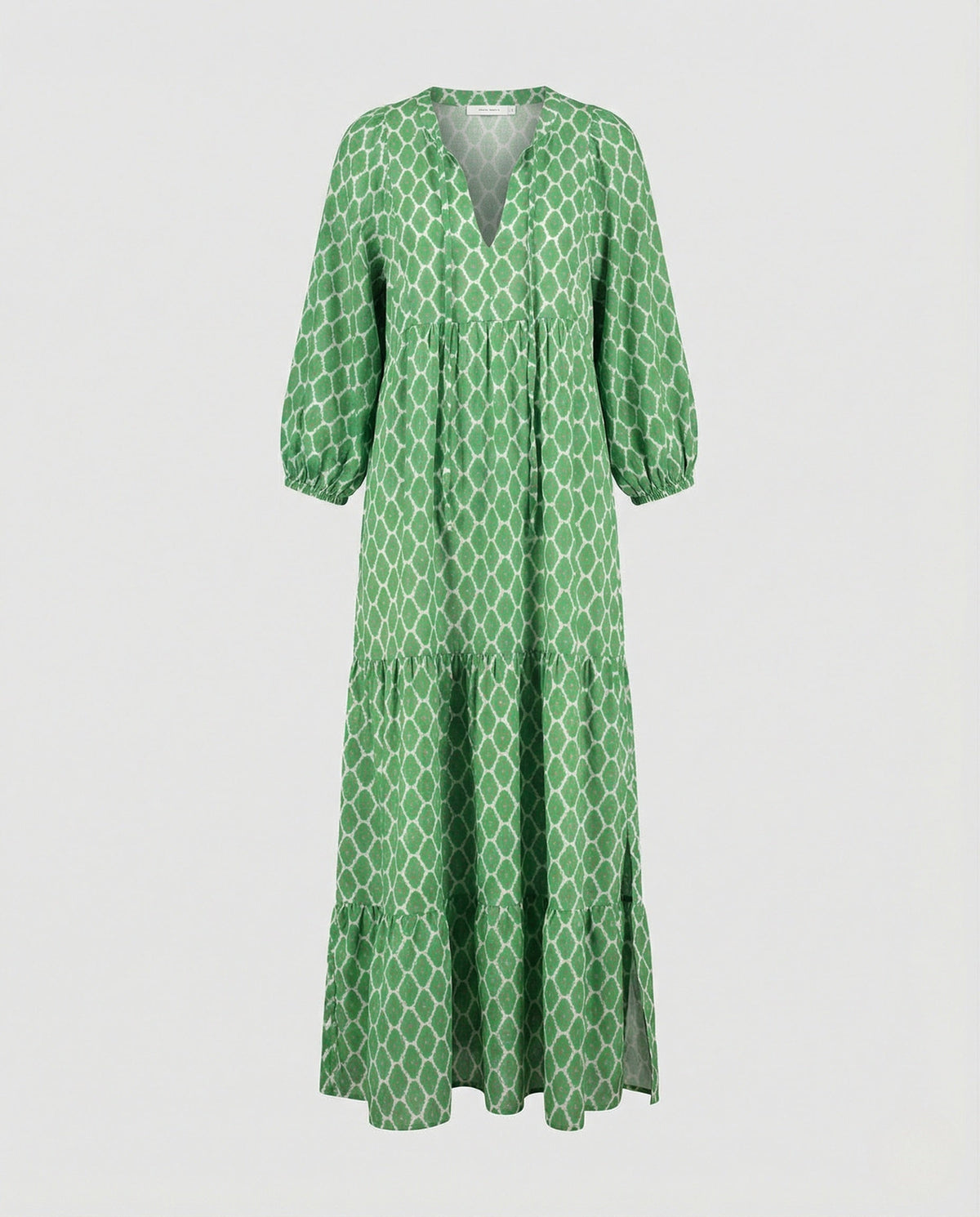 V Neck Dress Geometric Print Women