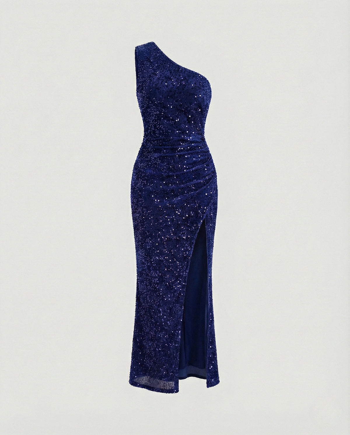 A Shoulder Maxi Dress Sequins Women