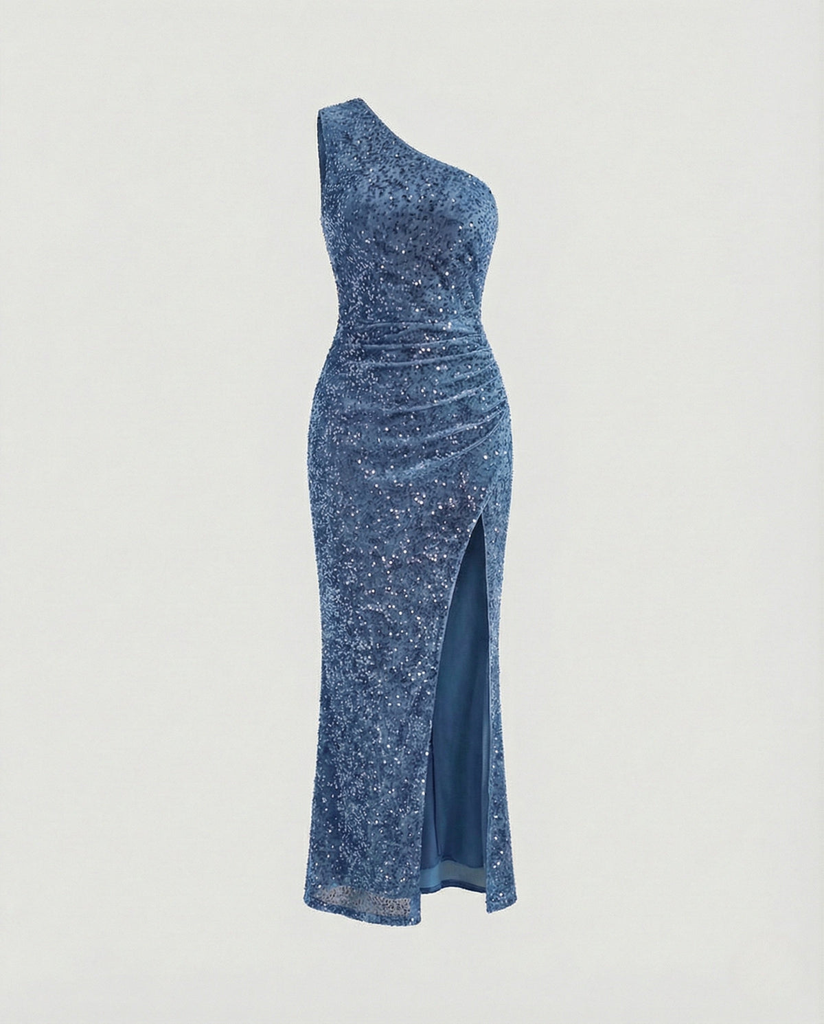 A Shoulder Maxi Dress Sequins Women
