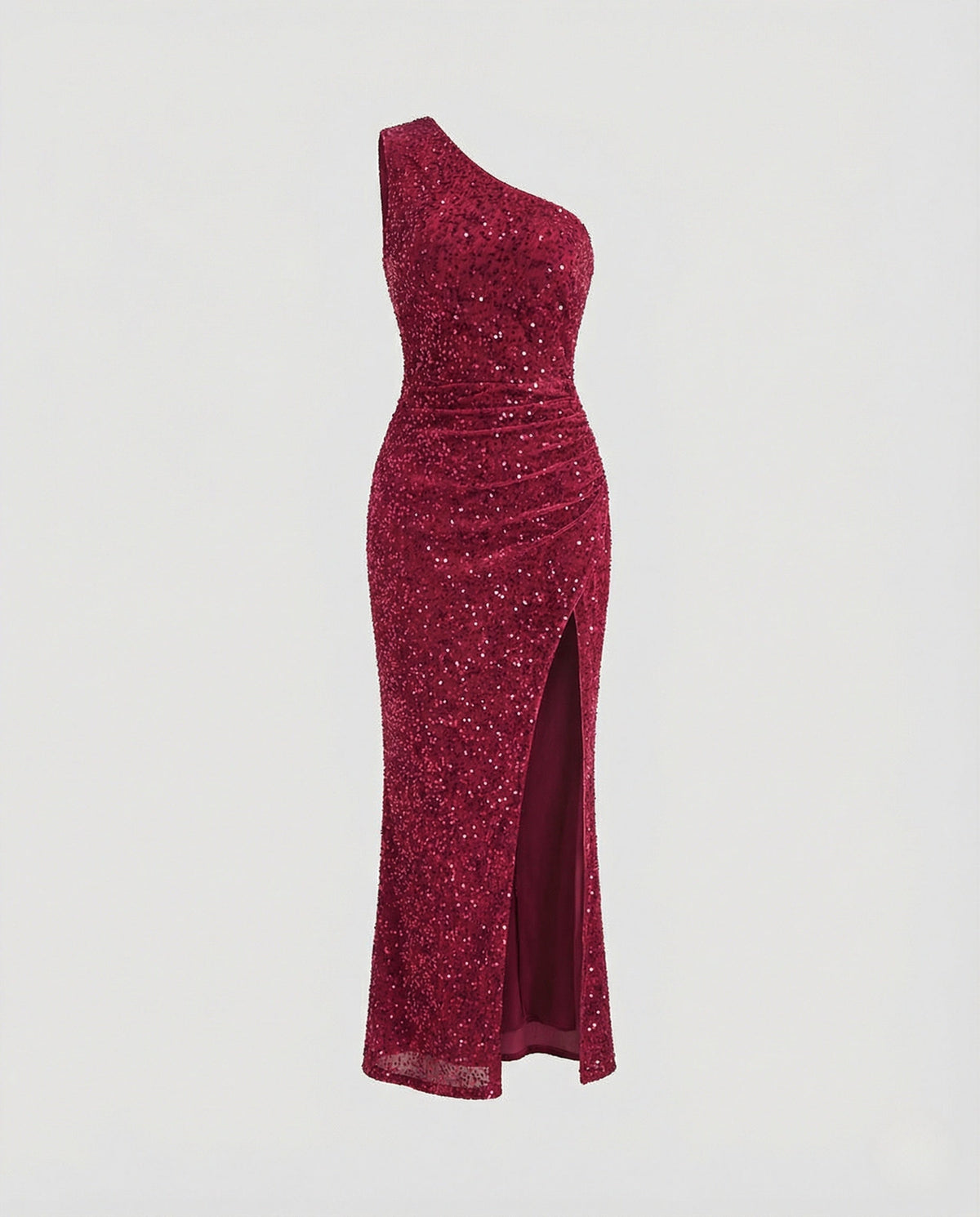 A Shoulder Maxi Dress Sequins Women