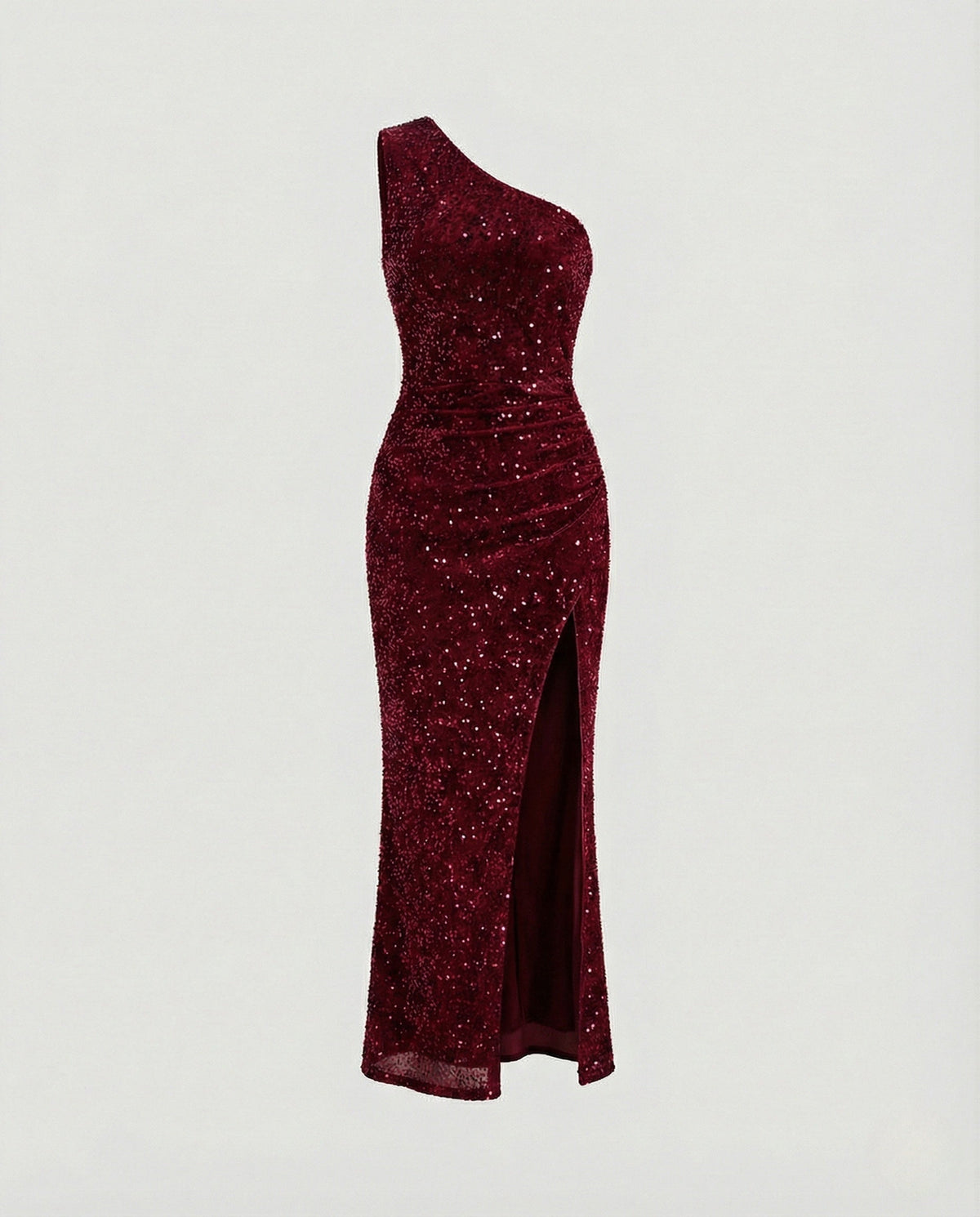 A Shoulder Maxi Dress Sequins Women