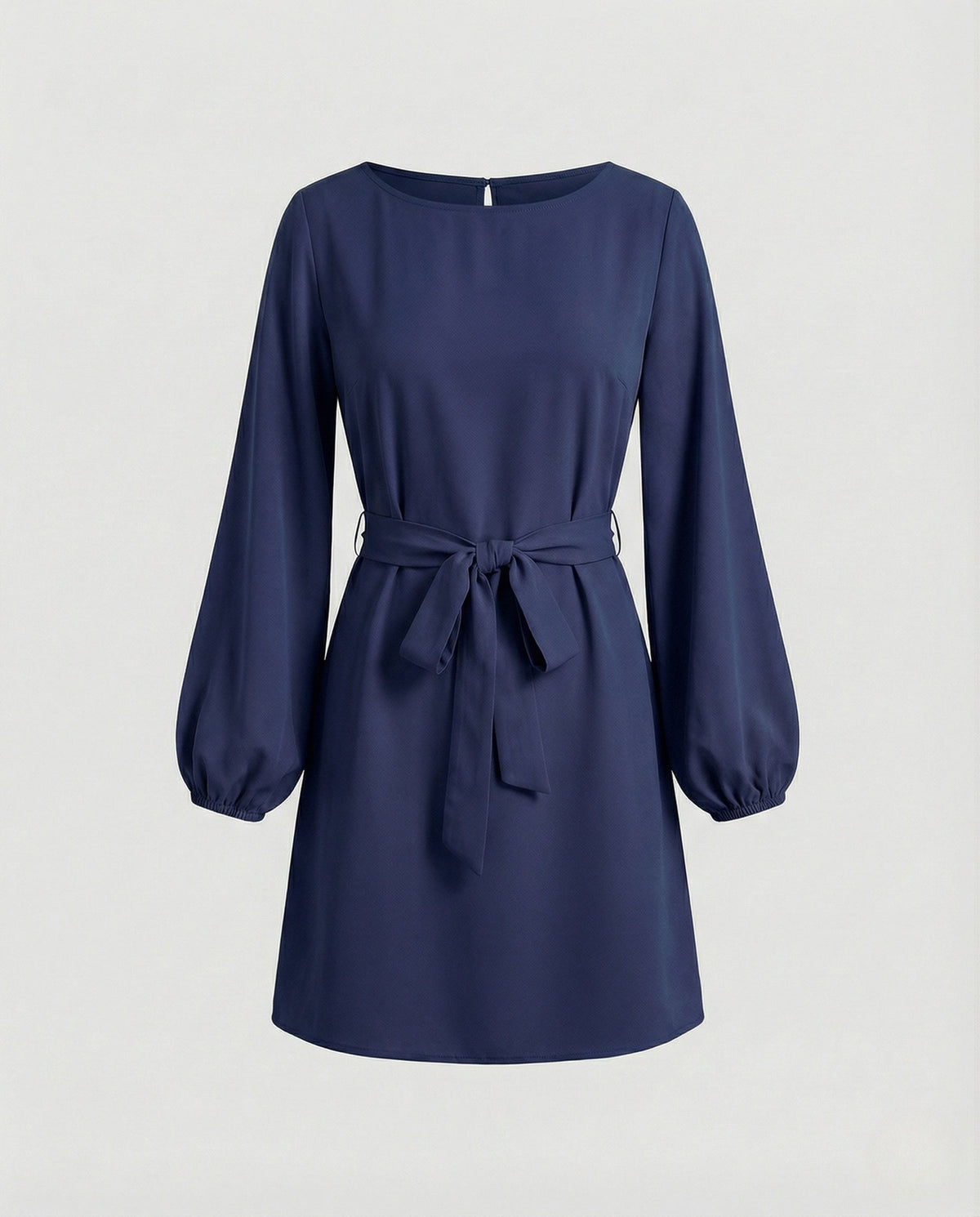 A-Line Mini Dress Elegant with Belt Ladies