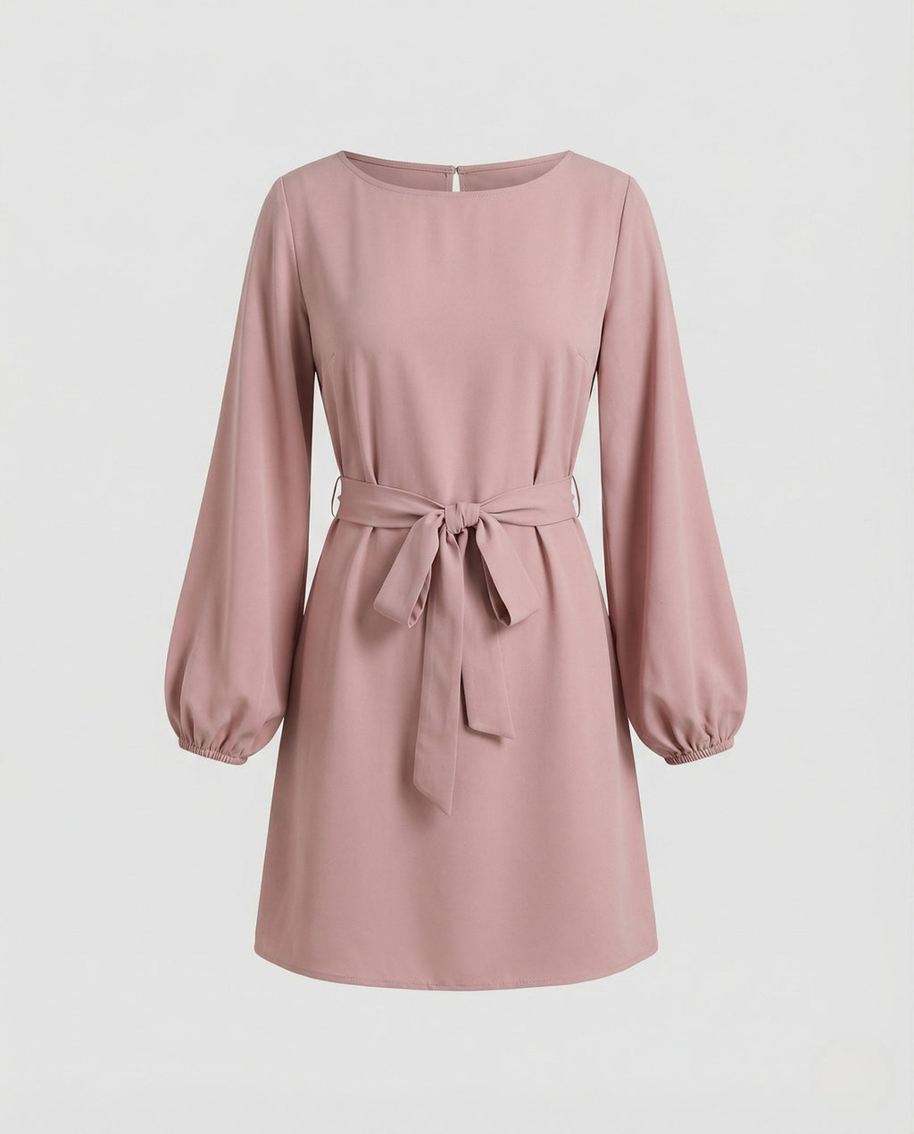 A-Line Mini Dress Elegant with Belt Ladies