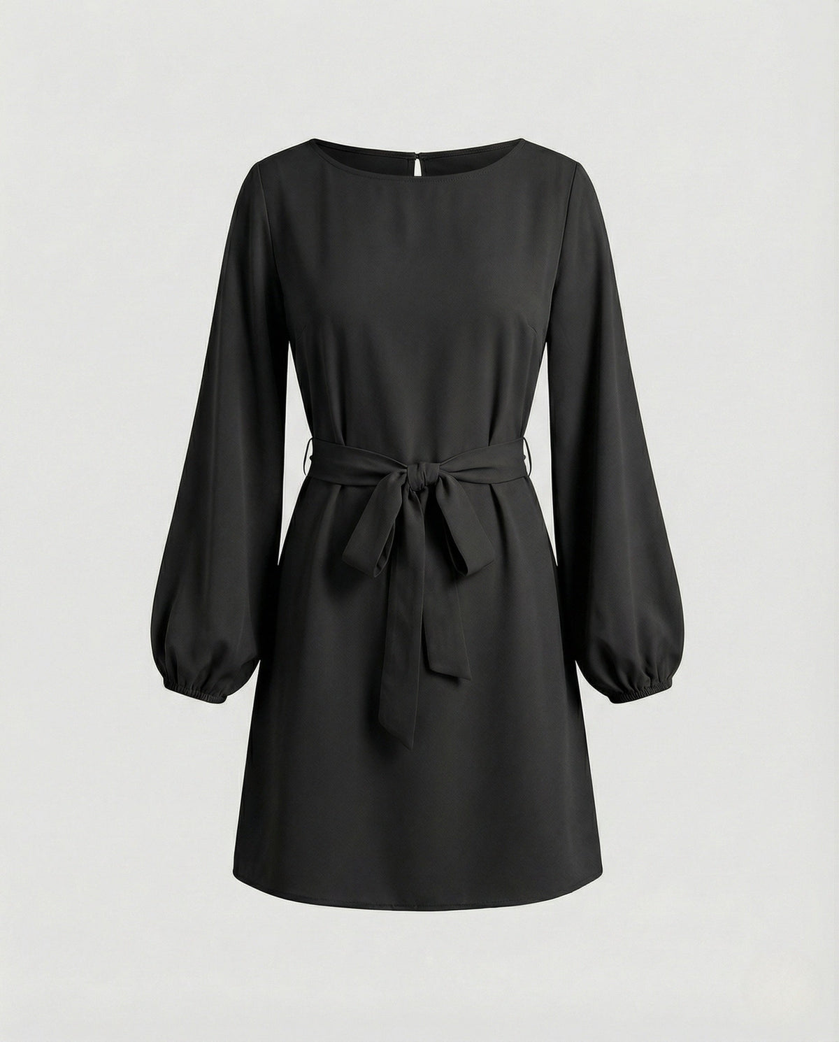 A-Line Mini Dress Elegant with Belt Ladies