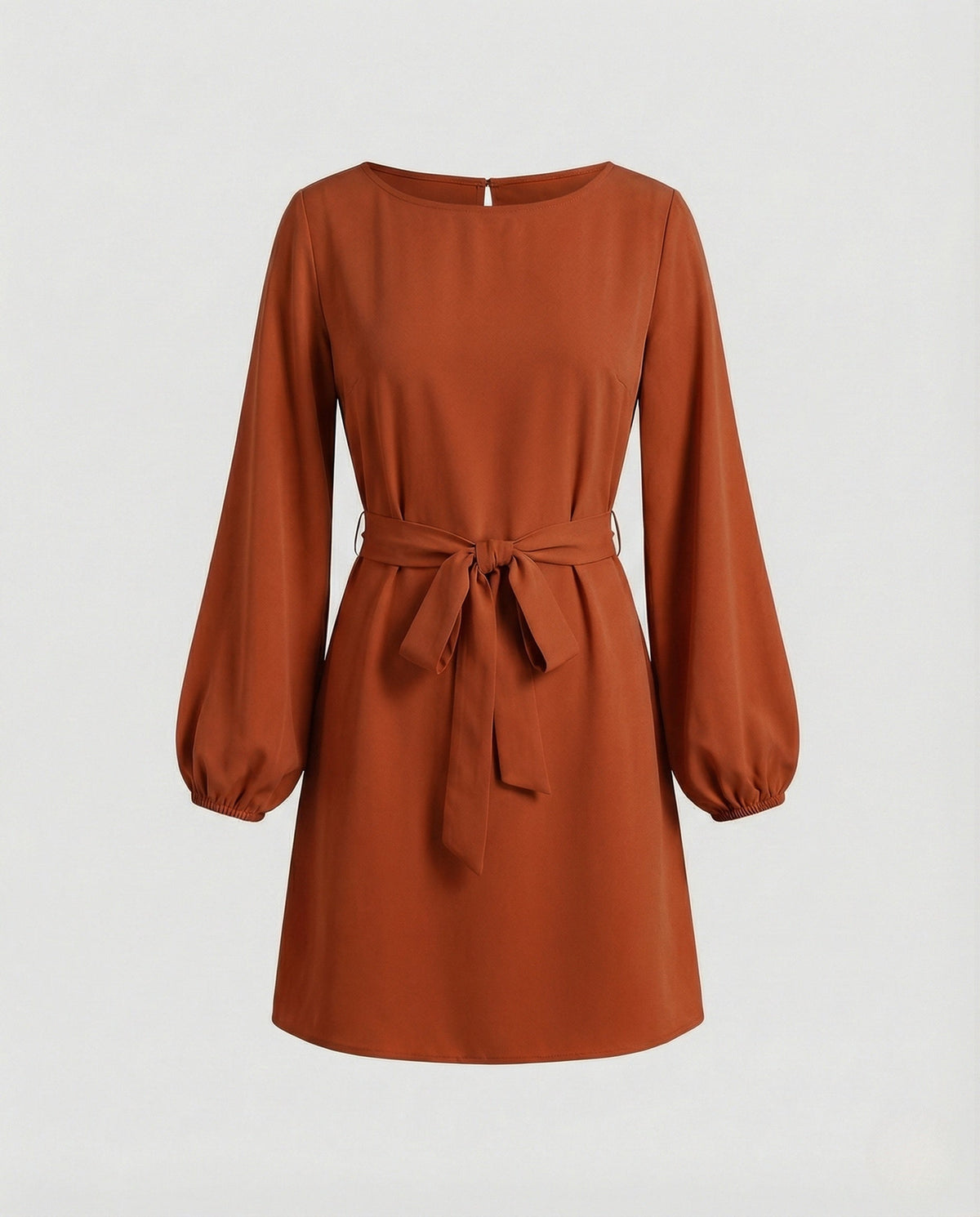 A-Line Mini Dress Elegant with Belt Ladies