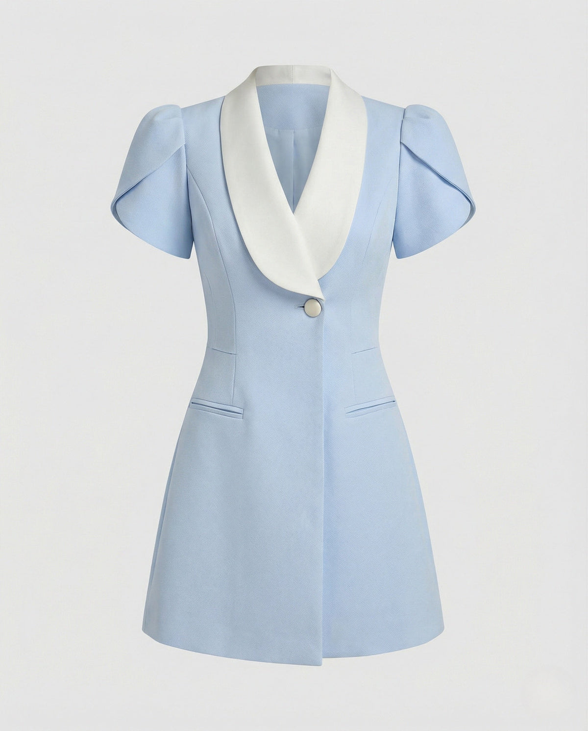 A-Line Cocktail Dress with Puff Sleeves Women