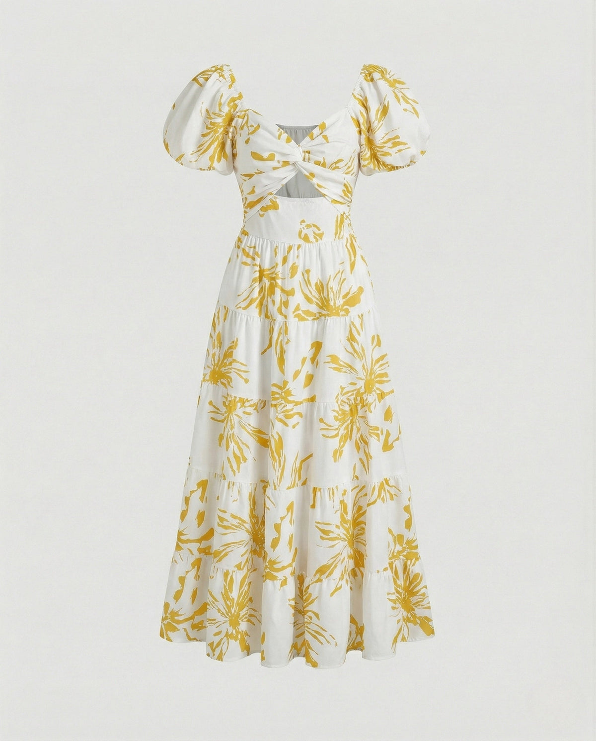 Carmen Maxi Dress with Puff Sleeves Women