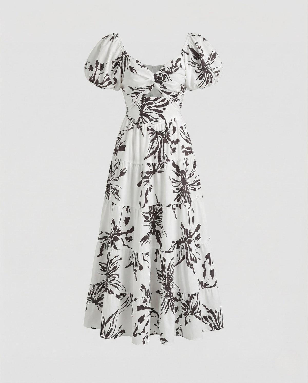 Carmen Maxi Dress with Puff Sleeves Women