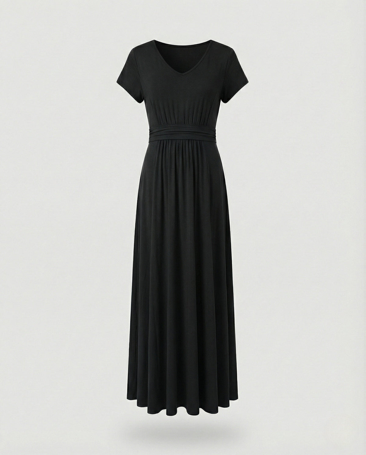 Women's Viscose Jersey Maxi Dress with Empire Waist