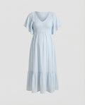 Women's Maternity and Nursing Dress with Empire Waist