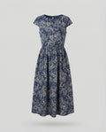 Women's Floor-Length Beach Dress with Botanical Print